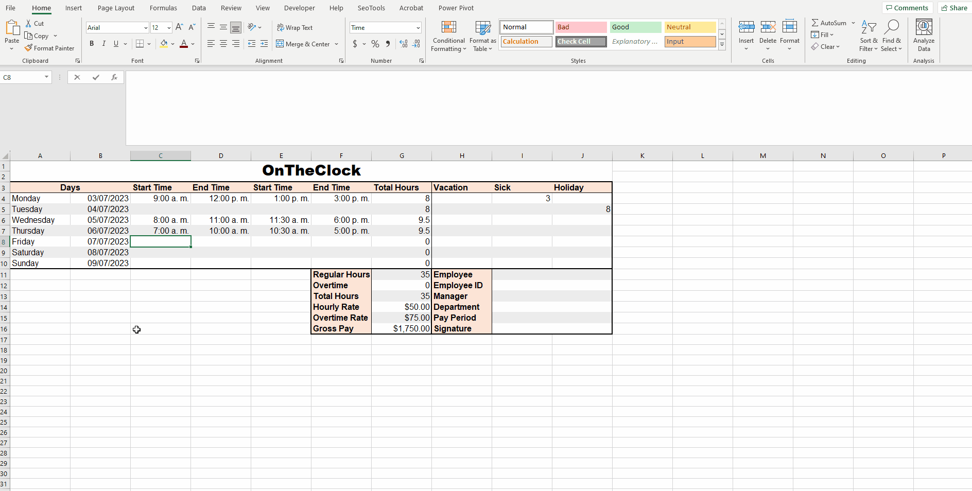 How to Make an Excel Time Sheet Like a Pro OnTheClock