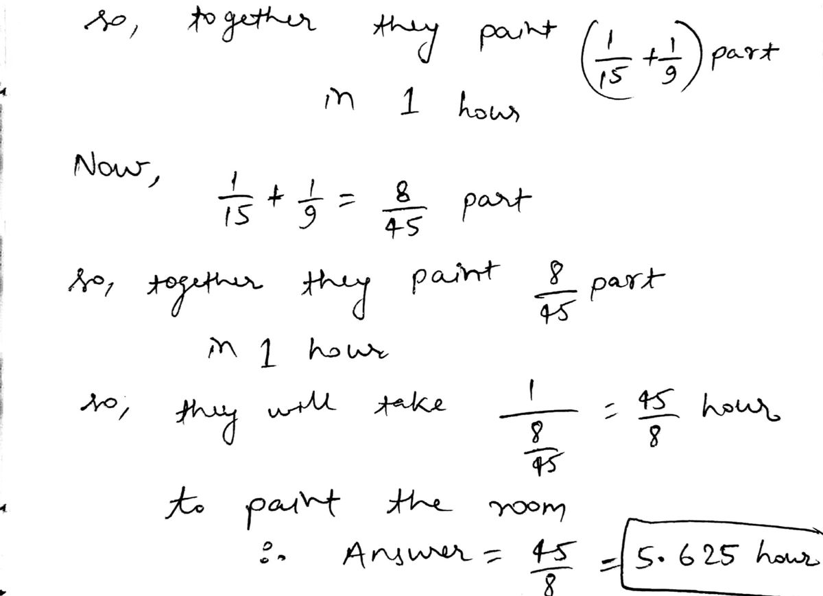 Answered Hannah can paint a room in 15 hours.… bartleby