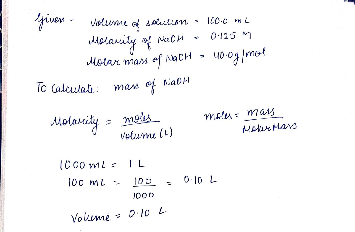 Answered What mass of sodium hydroxide (NaOH,… bartleby