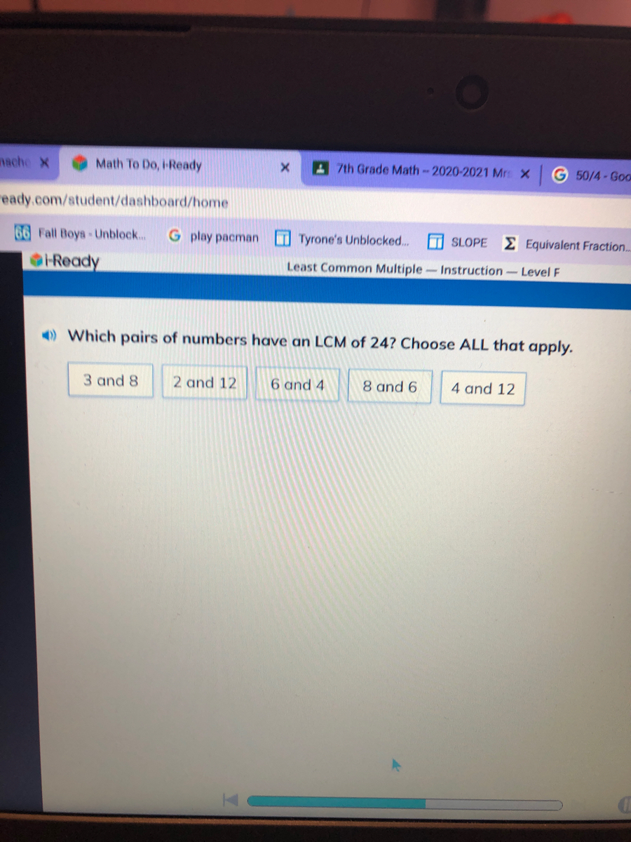 Answered Which pairs of numbers have an LCM of… bartleby