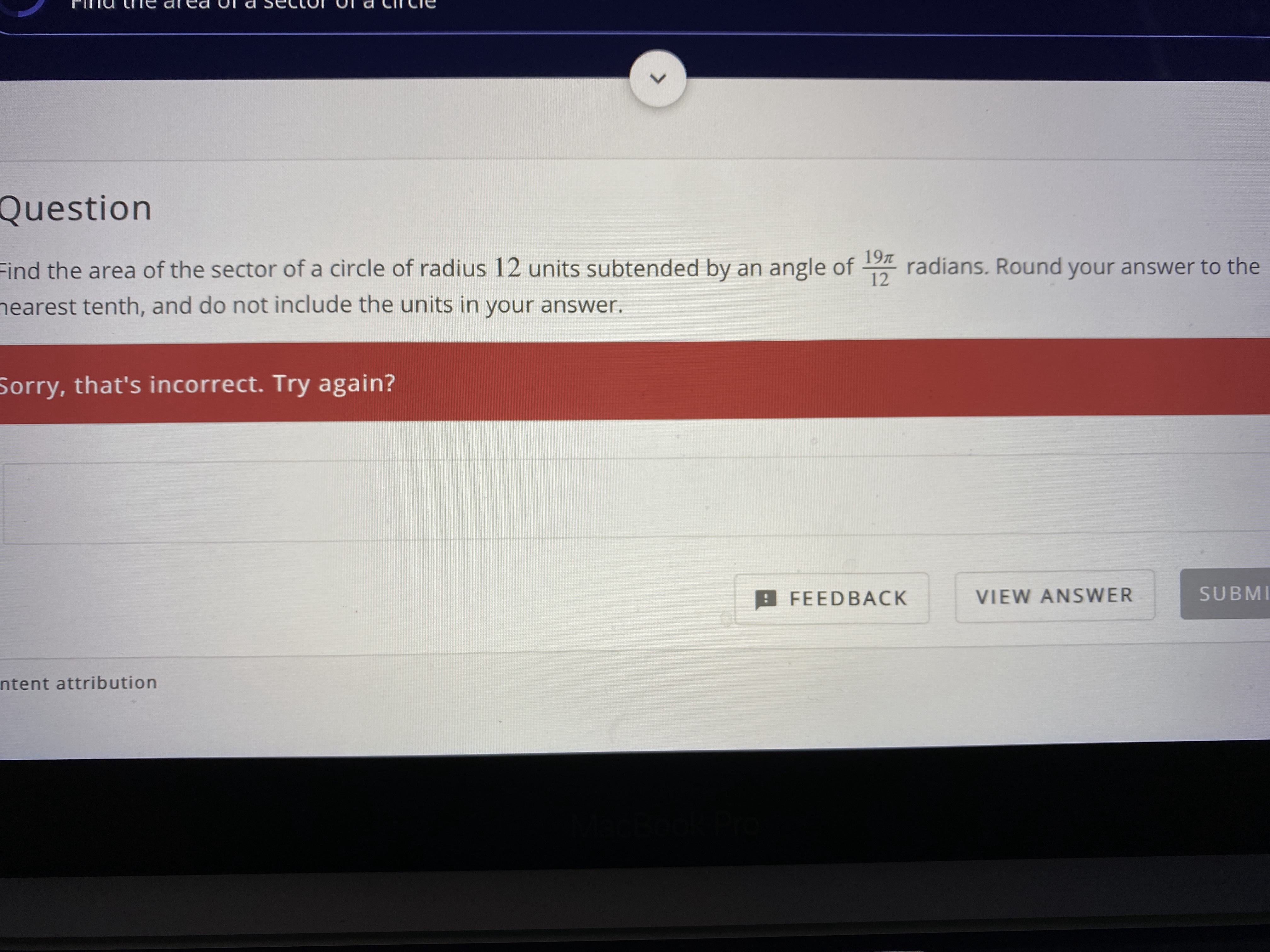 Answered Find the area of the sector of a circle… bartleby