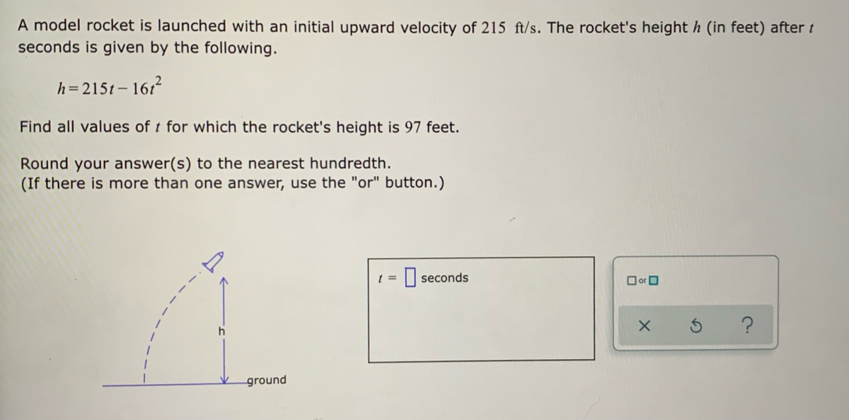 Answered A model rocket is launched with an… bartleby