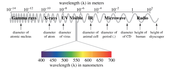 Answered wavelength () in meters 108 1014 1010… bartleby