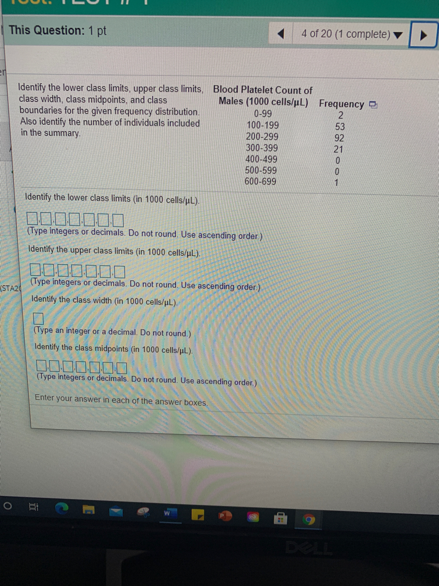 Answered Identify the lower class limits, upper… bartleby