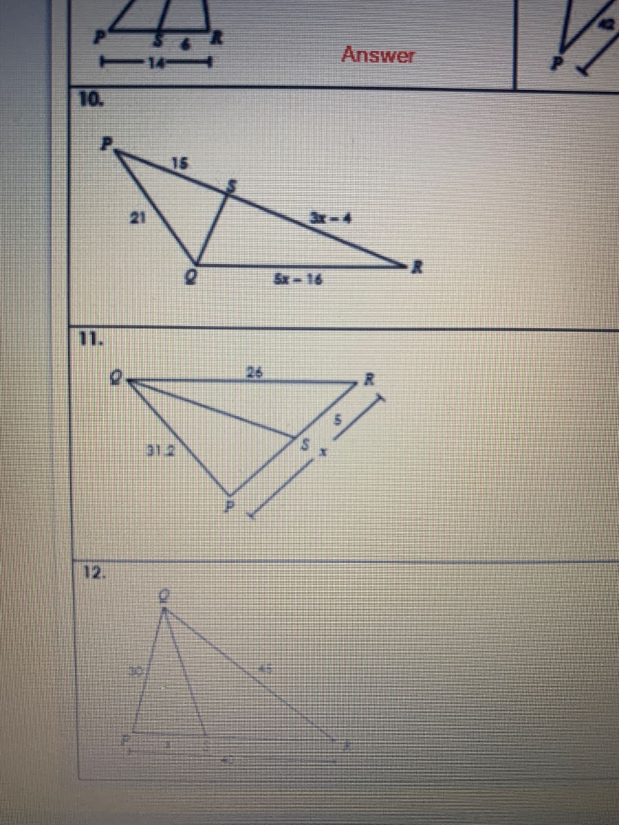 Answered If qs represents an angle bisector,… bartleby
