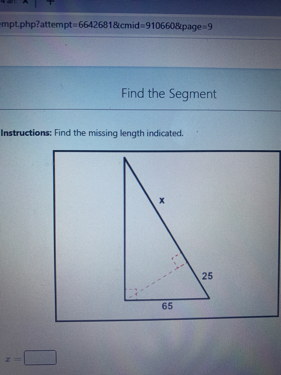 Answered Find the missing length indicated. bartleby