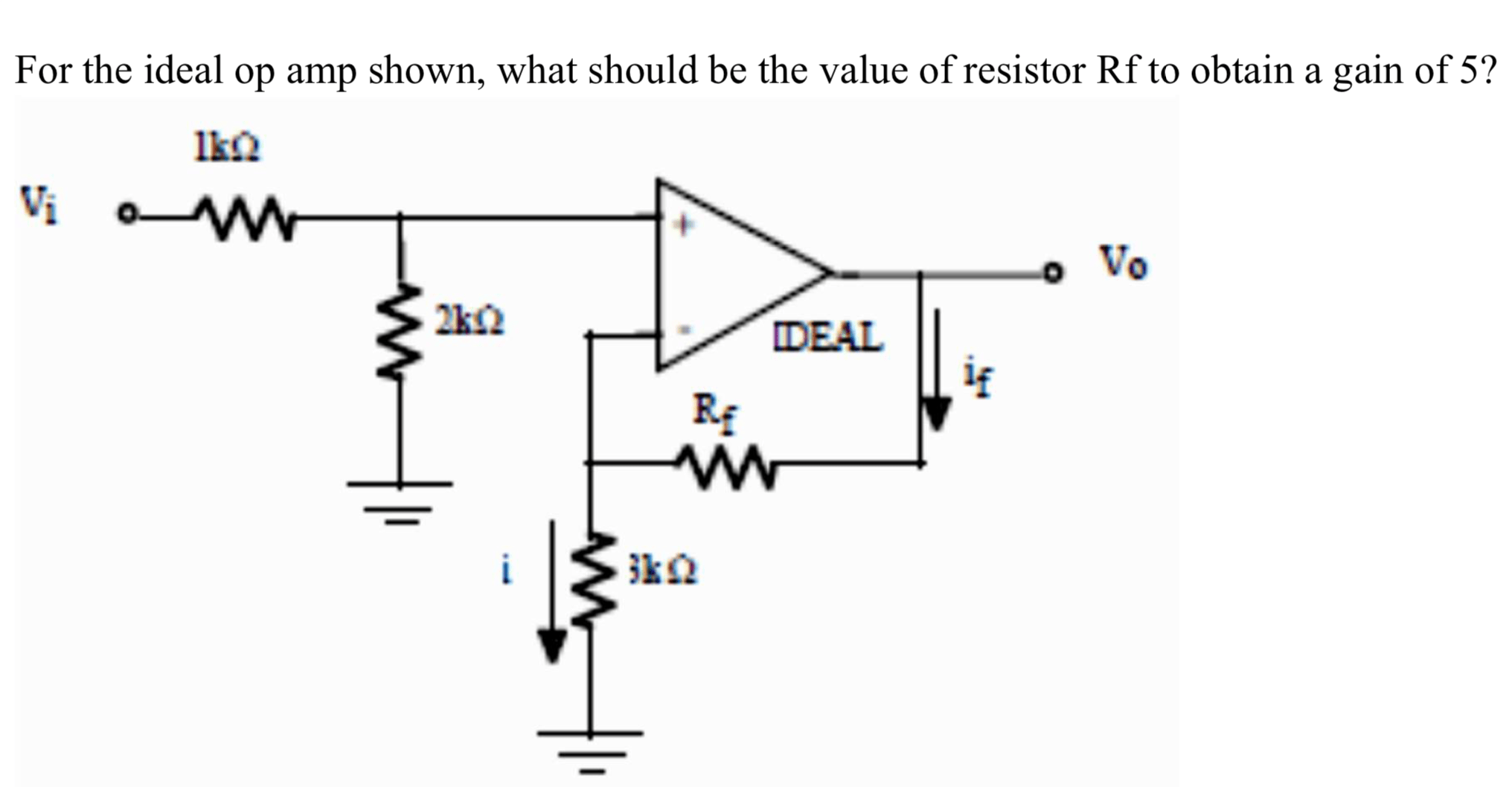 Answered For the ideal op amp shown, what should… bartleby