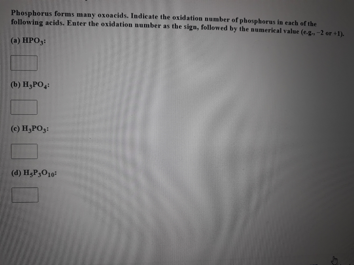Answered Phosphorus forms many oxoacids.… bartleby