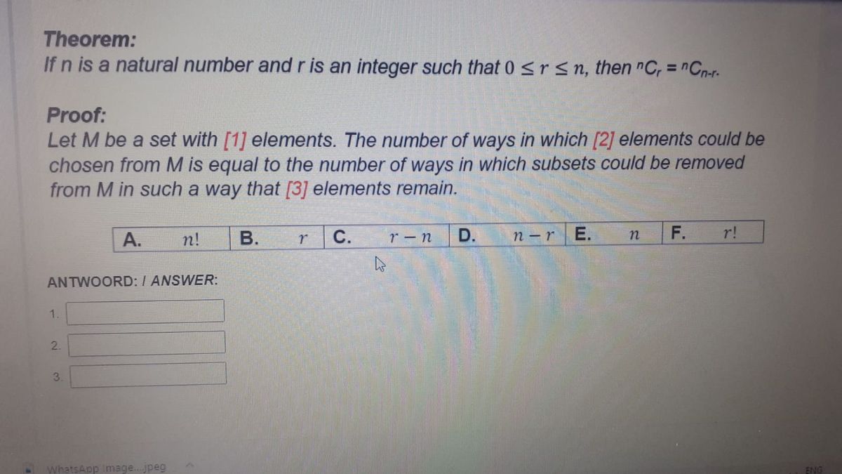 Answered Theorem If n is a natural number and… bartleby