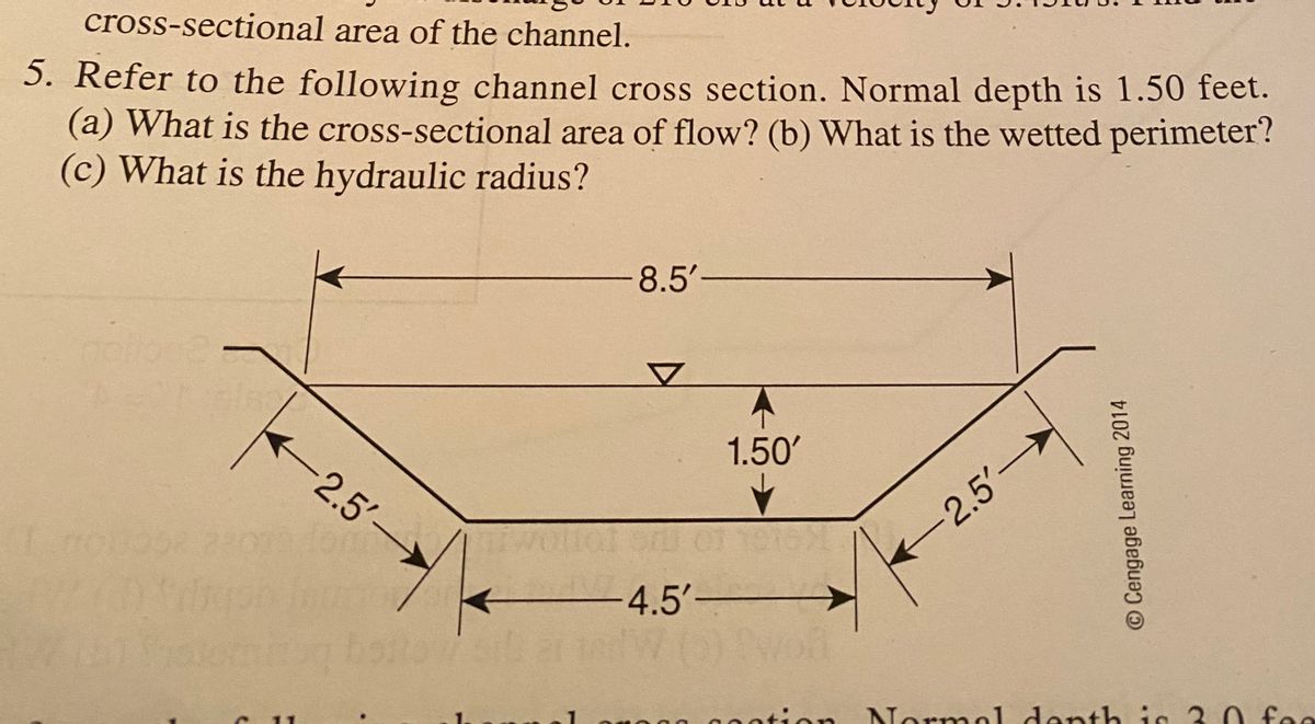 Answered crosssectional area of the channel. 5.… bartleby