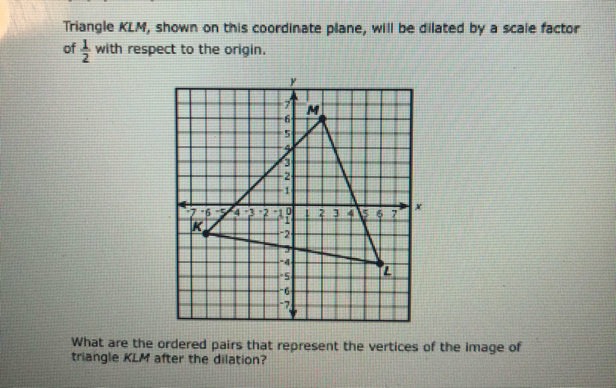 Answered Triangle KLM, shown on this coordinate… bartleby