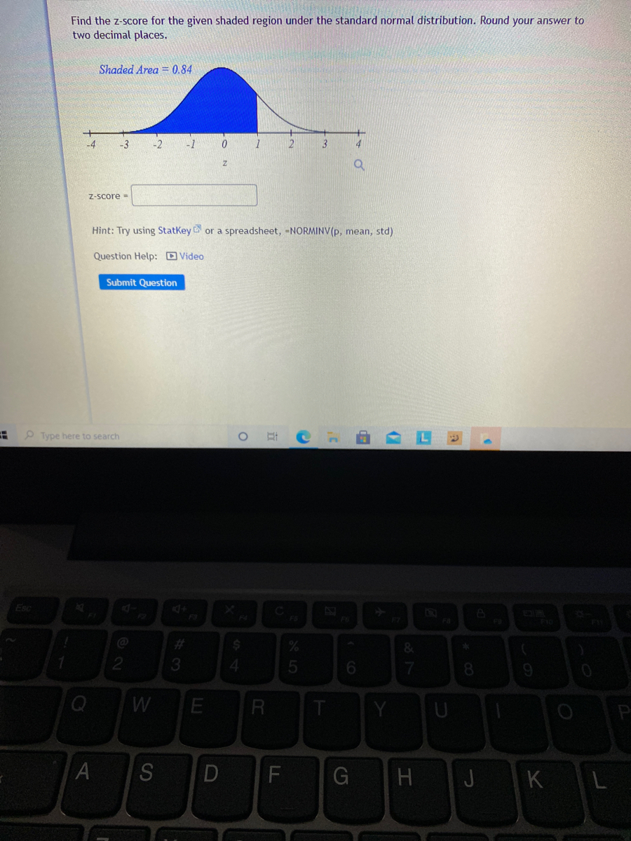 Answered Find the zscore for the given shaded… bartleby