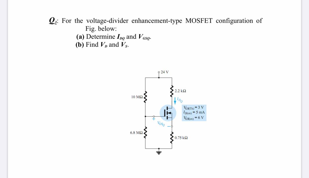 Answered Q Design a voltagedivider bias… bartleby