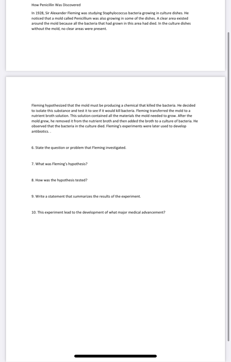 Answered How Penicillin Was Discovered In 1928,… bartleby