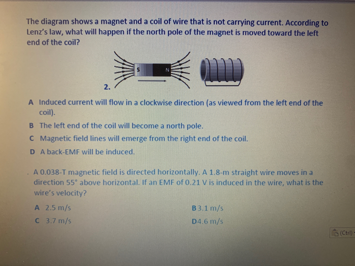 Answered The diagram shows a and a coil… bartleby