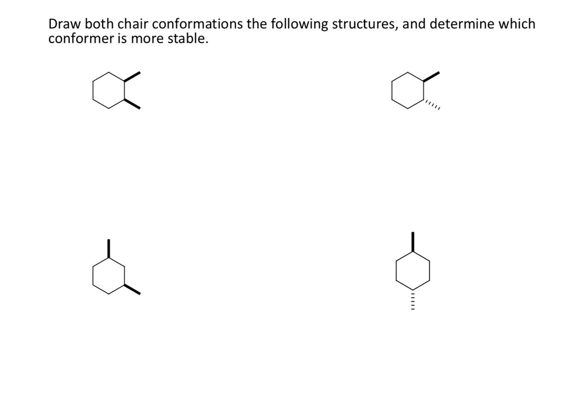 Answered Draw both chair conformations the… bartleby
