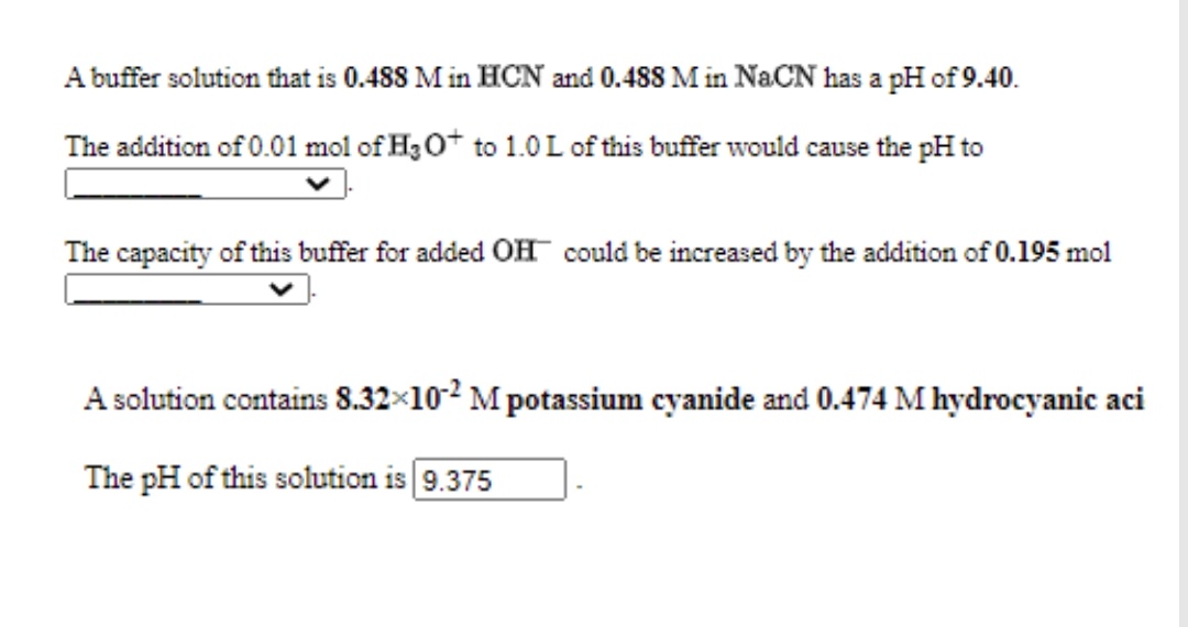 Answered A buffer solution that is 0.488 M in… bartleby