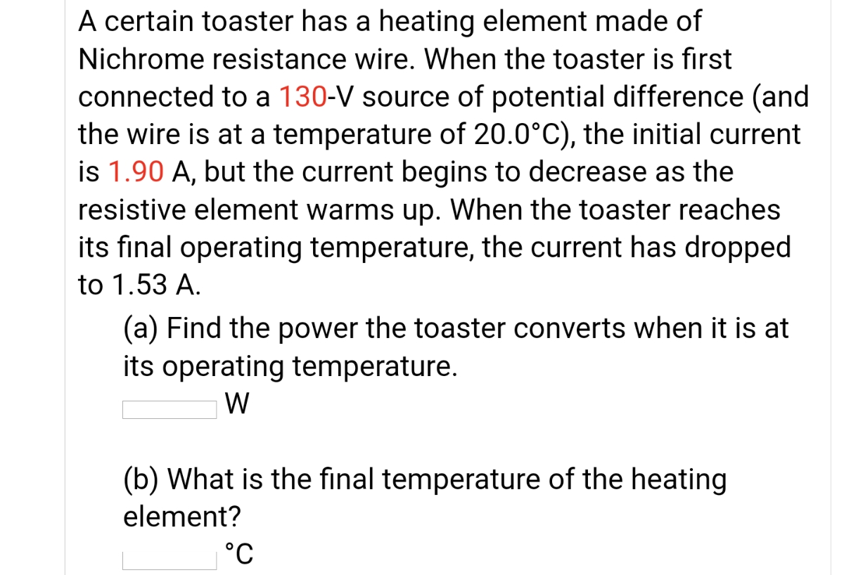 Answered A certain toaster has a heating element… bartleby