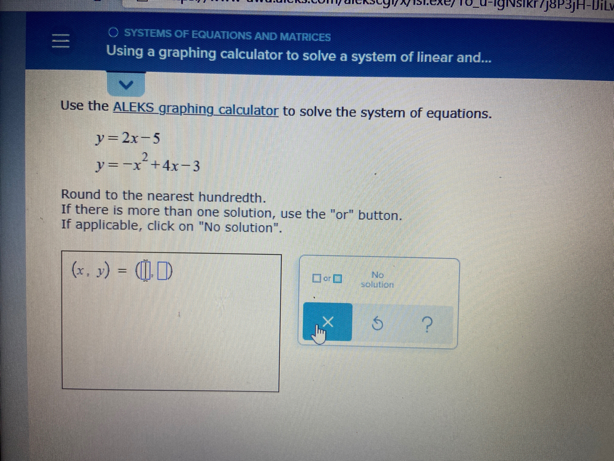 Answered Use the ALEKS graphing calculator to… bartleby