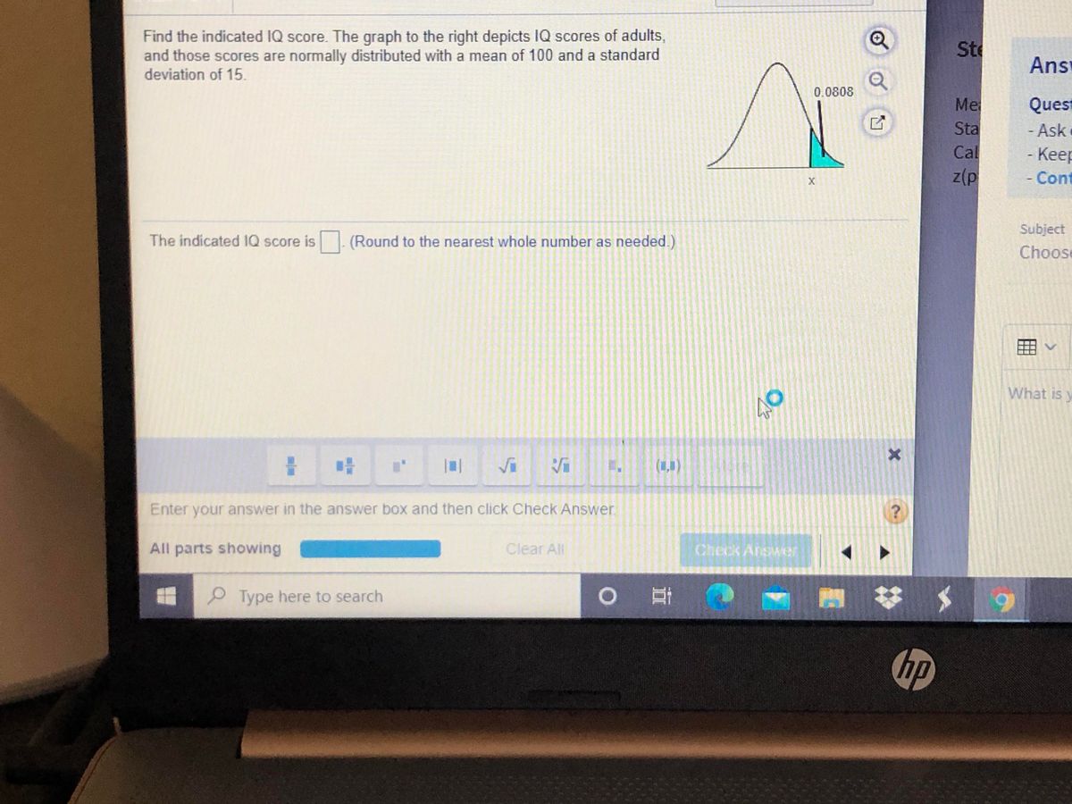 Answered Find the indicated IQ score. The graph… bartleby