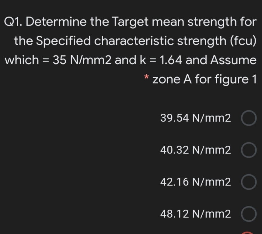 Answered Q1. Determine the Target mean strength… bartleby
