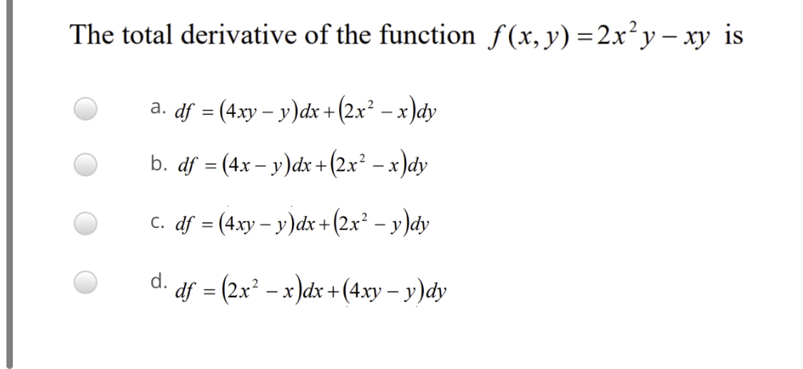 Answered The total derivative of the function… bartleby