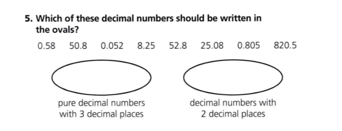 Answered 5. Which of these decimal numbers… bartleby