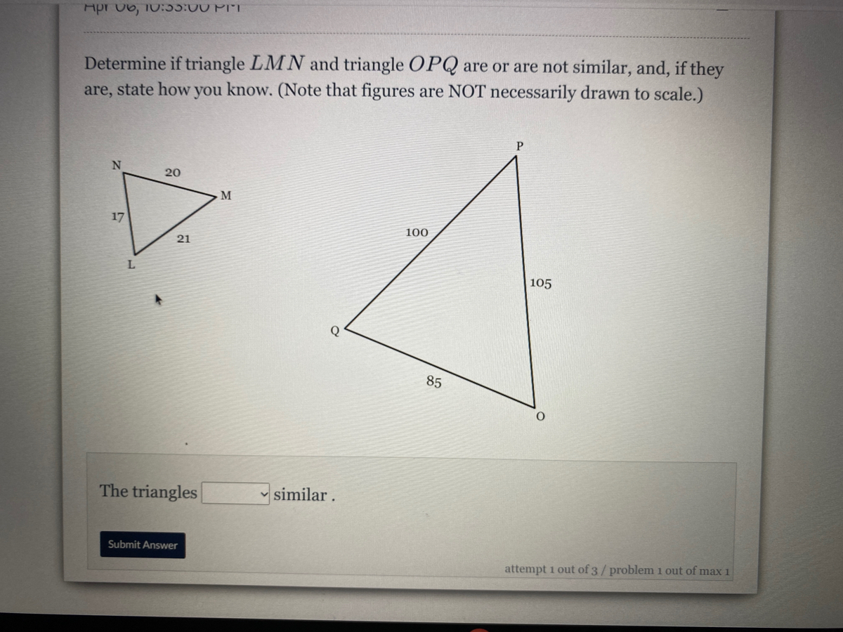 Answered Determine if triangle LMN and triangle… bartleby