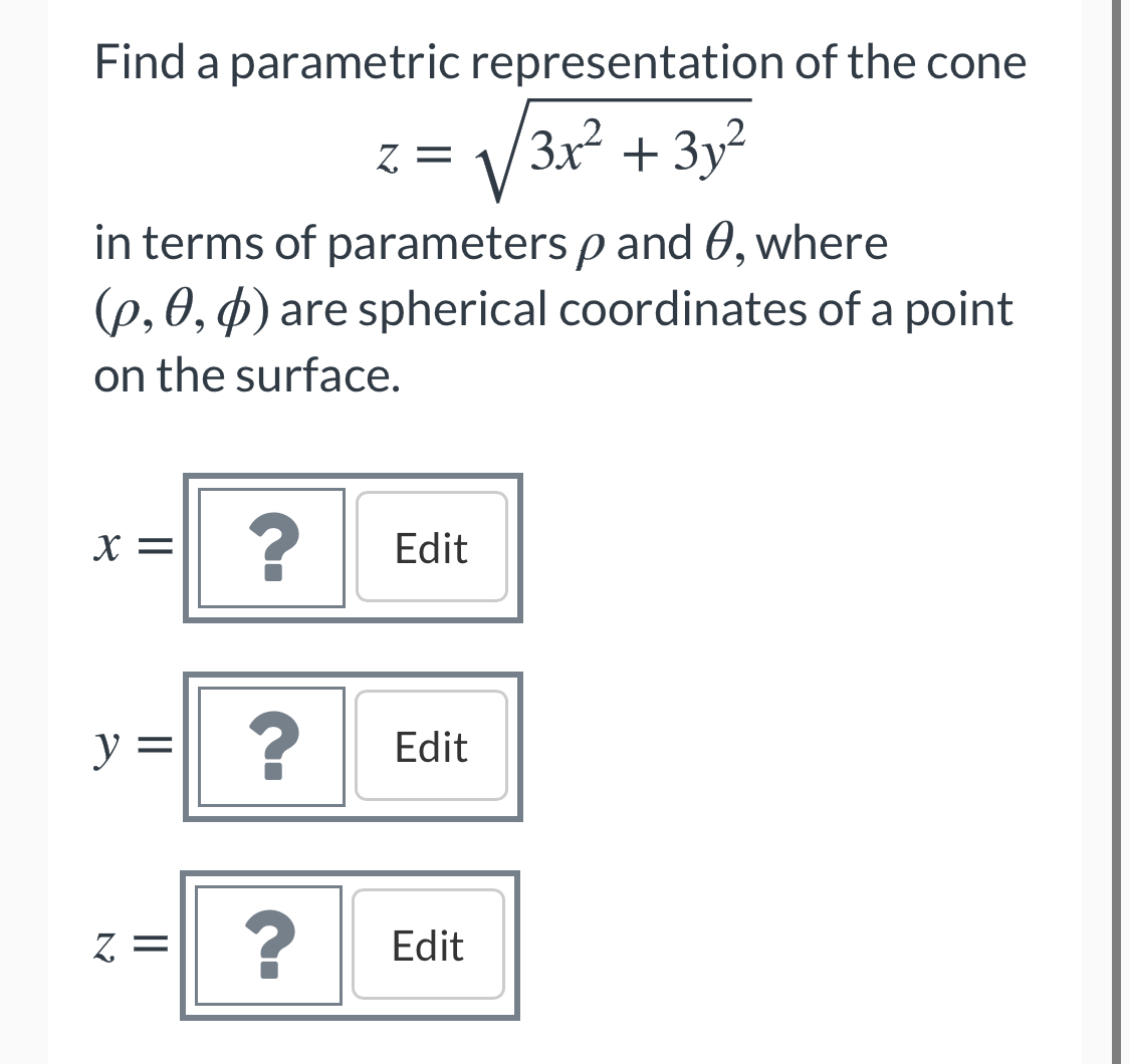 Answered Find a parametric representation of the… bartleby