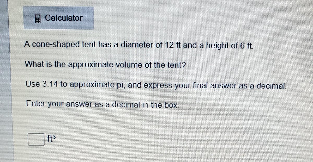 Answered A coneshaped tent has a diameter of 12… bartleby