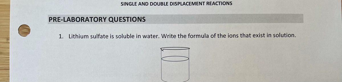 Answered 1. Lithium sulfate is soluble in water.… bartleby