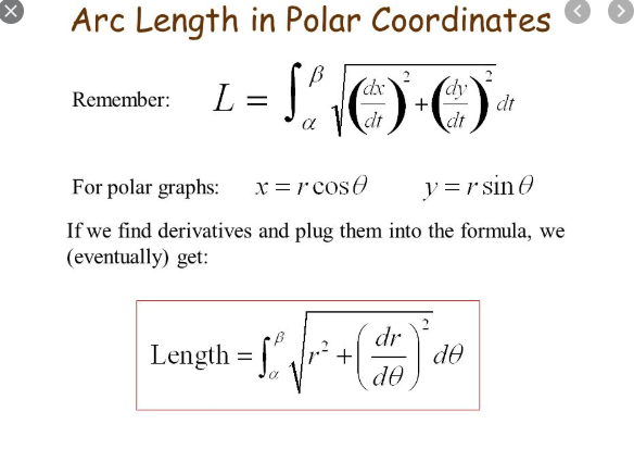 Answered Arc Length in Polar Coordinates dx' L =… bartleby