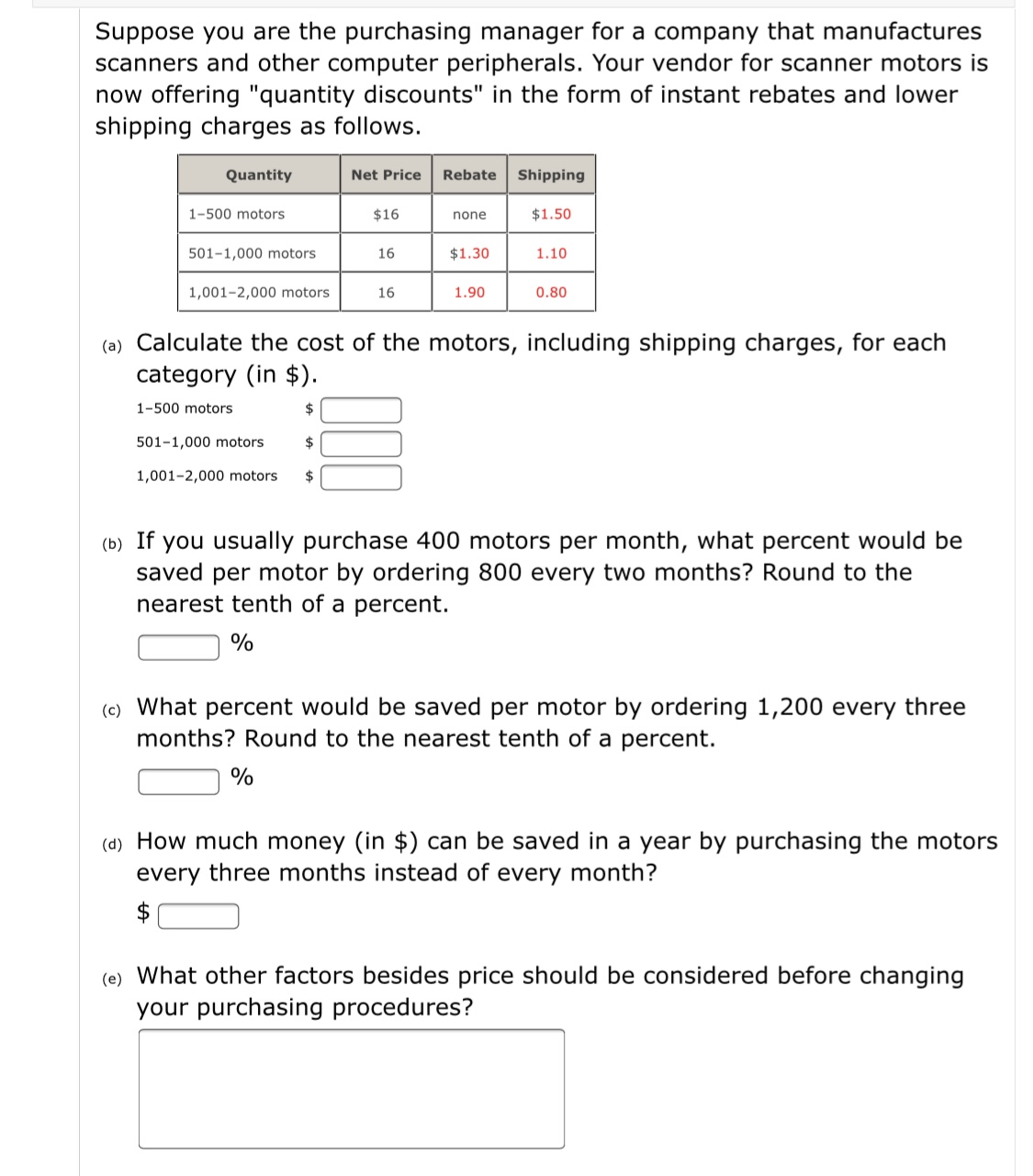 Answered Suppose you are the purchasing manager… bartleby