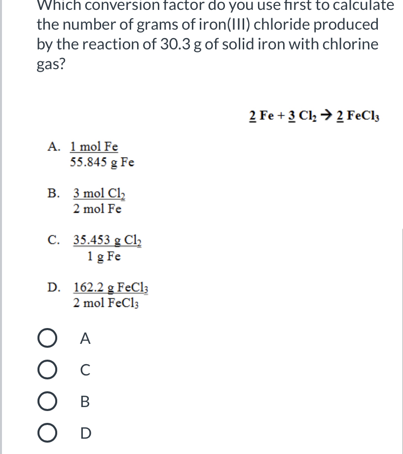 Answered Which conversion factor do you the… bartleby