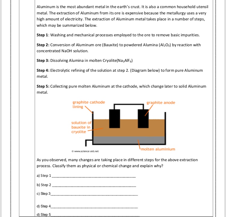 Answered Aluminum is the most abundant metal in… bartleby