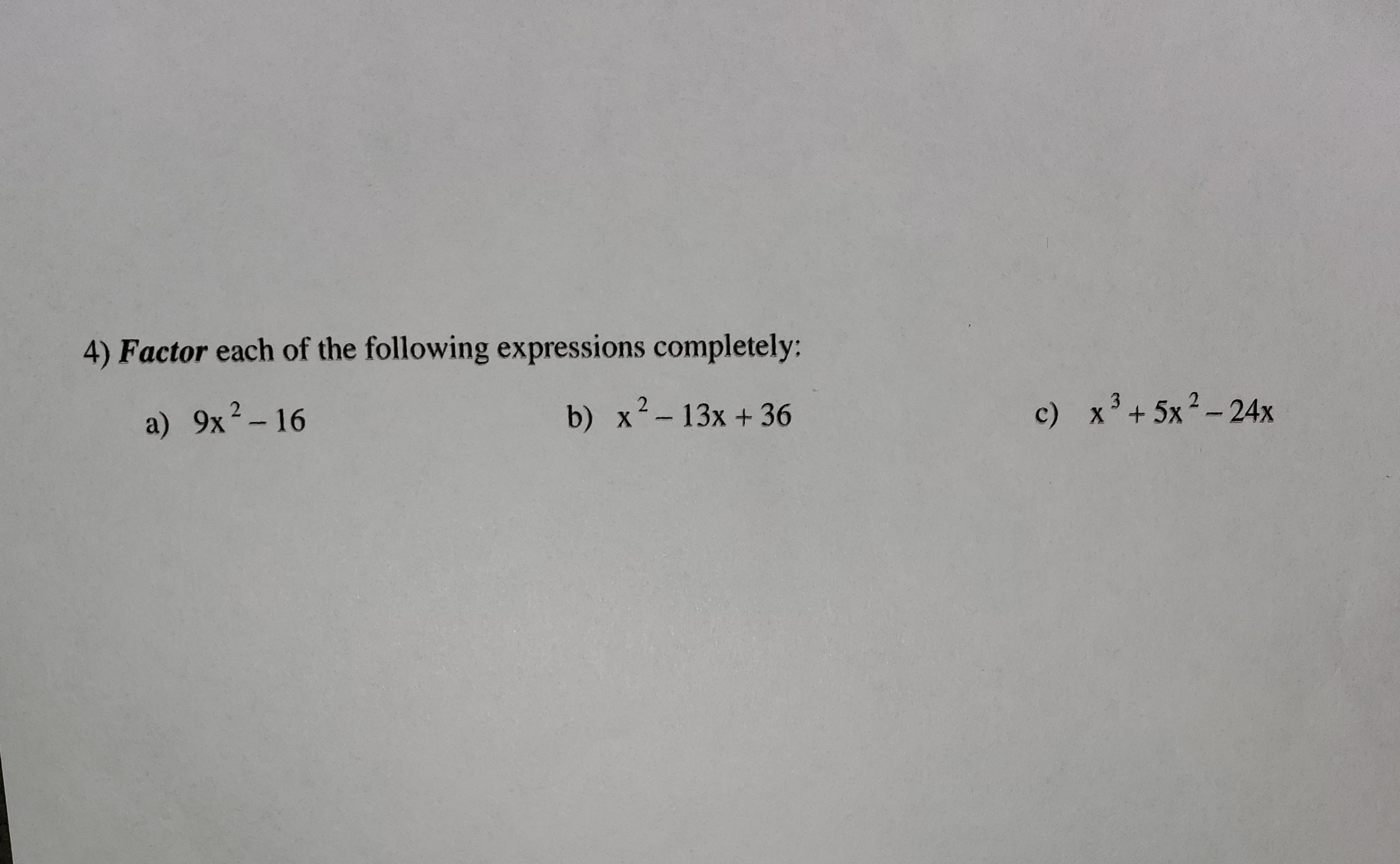 Answered Factor each of the following… bartleby