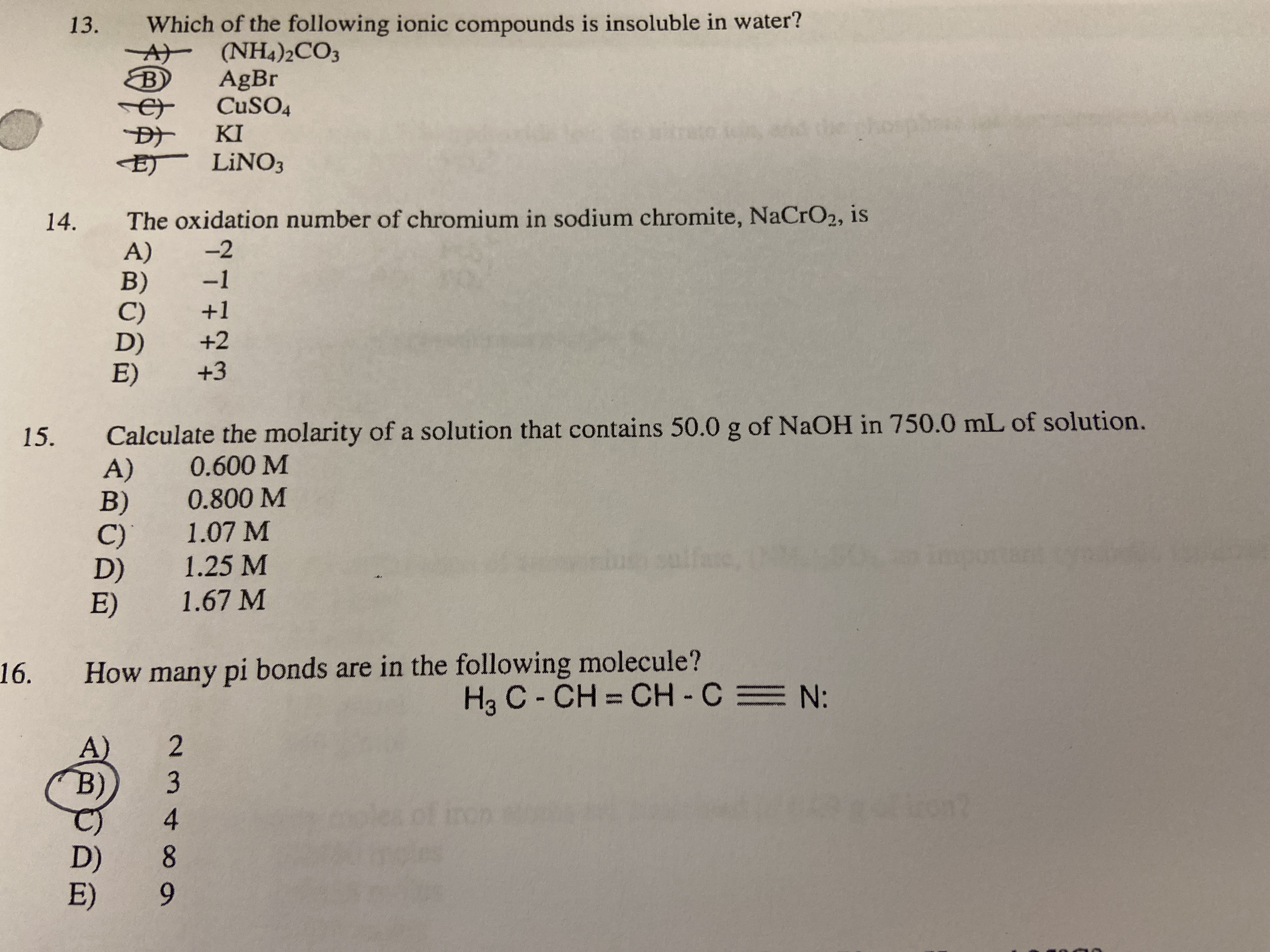 Answered 13. Which of the following ionic… bartleby