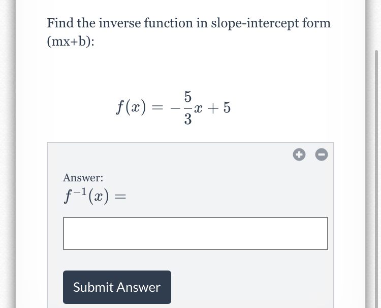 Answered Find the inverse function in… bartleby