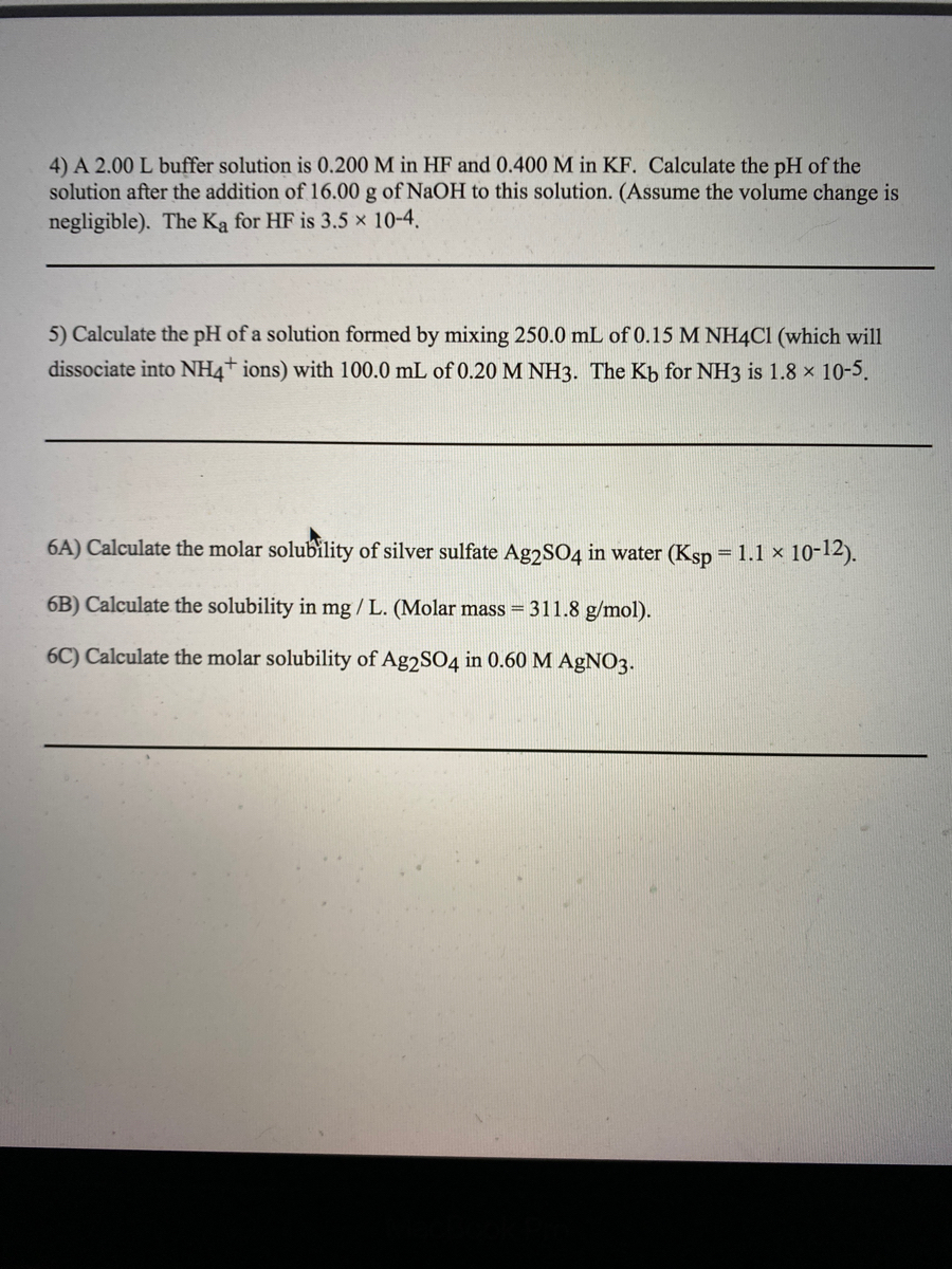 Answered 4) A 2.00 L buffer solution is 0.200 M… bartleby