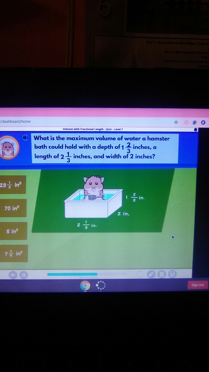 Answered Volume with Fractional Length Quiz … bartleby