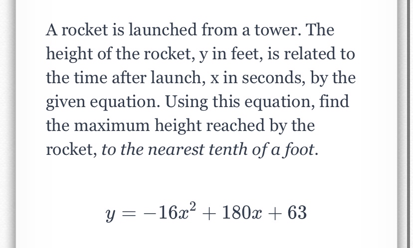 Answered A rocket is launched from a tower. The… bartleby
