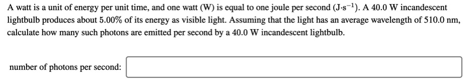 Answered A watt is a unit of energy per unit… bartleby
