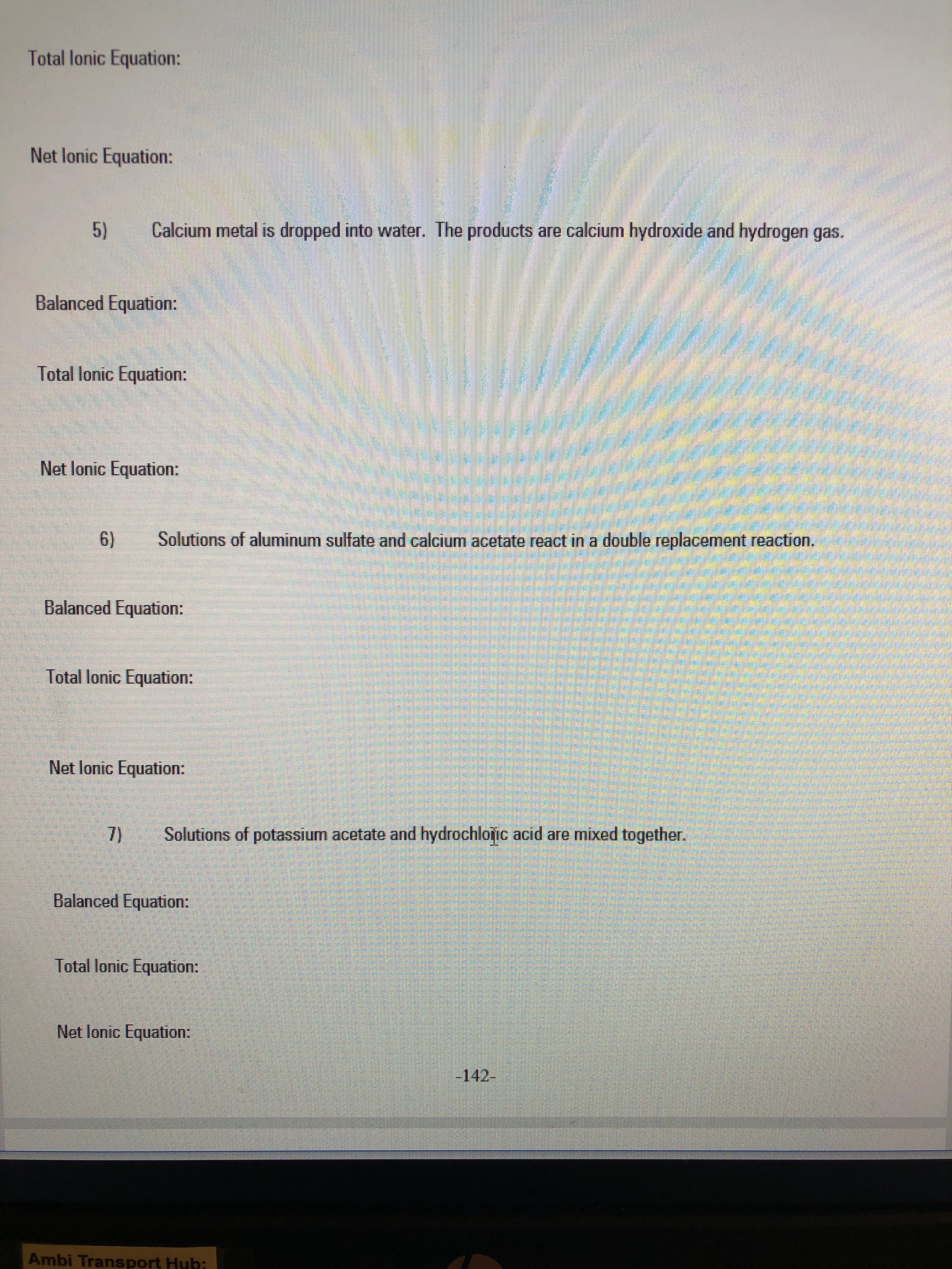 Answered Solutions of potassium acetate and… bartleby