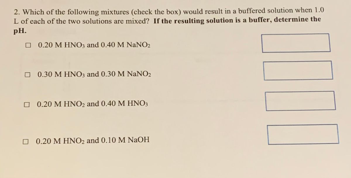 Answered 2. Which of the following mixtures… bartleby