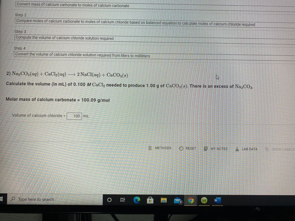 Answered Calculate the volume (in mL) of 0.100 M… bartleby