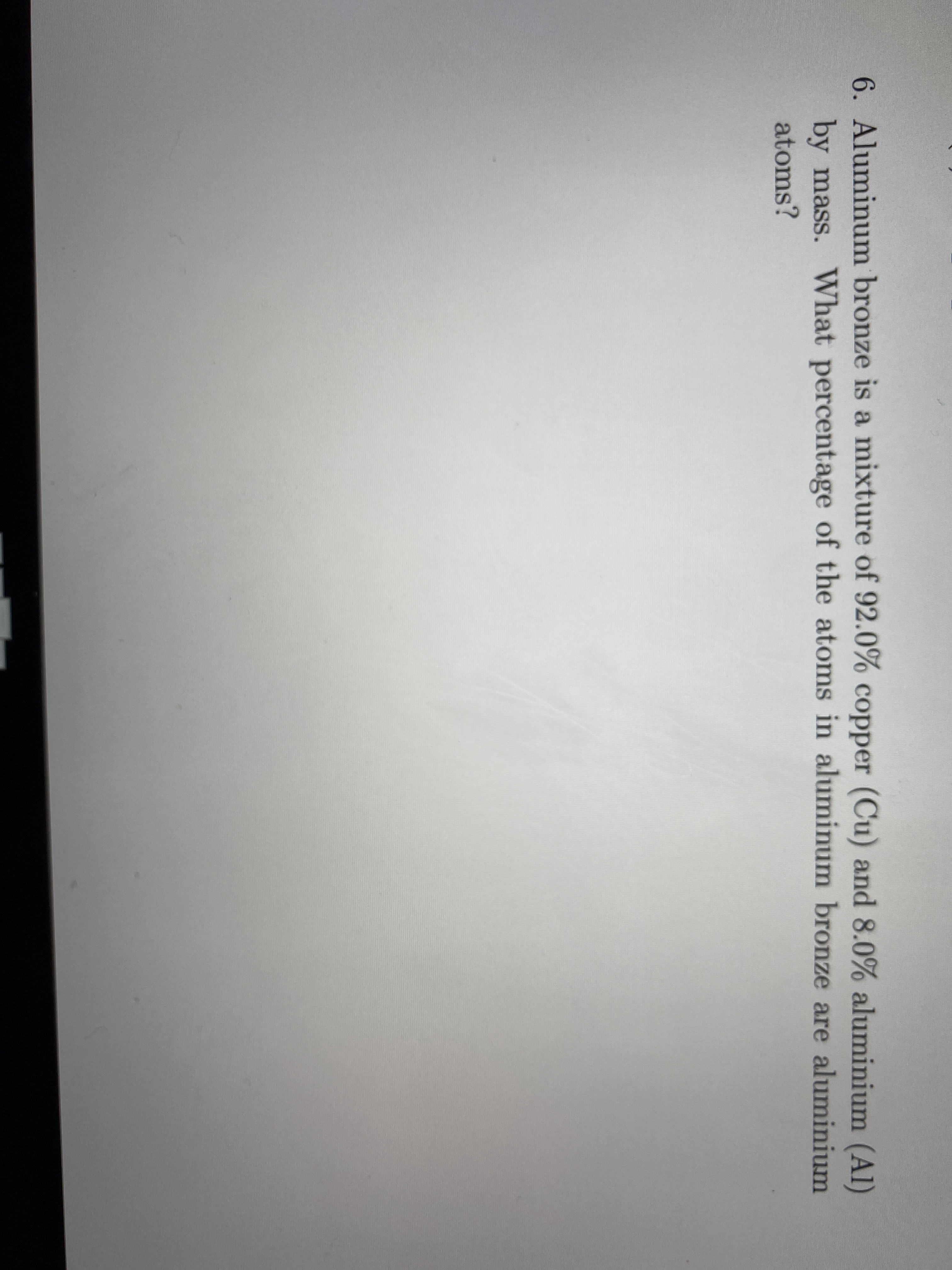 Answered Aluminum bronze is a mixture of 92.0… bartleby