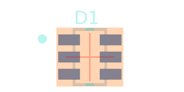USBLC6-2SC6 STMicroelectronics - Datasheet PDF, Footprint, Symbol