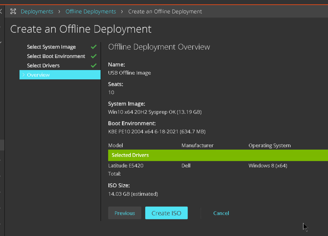 Create USB Offline Deployment (4230503)