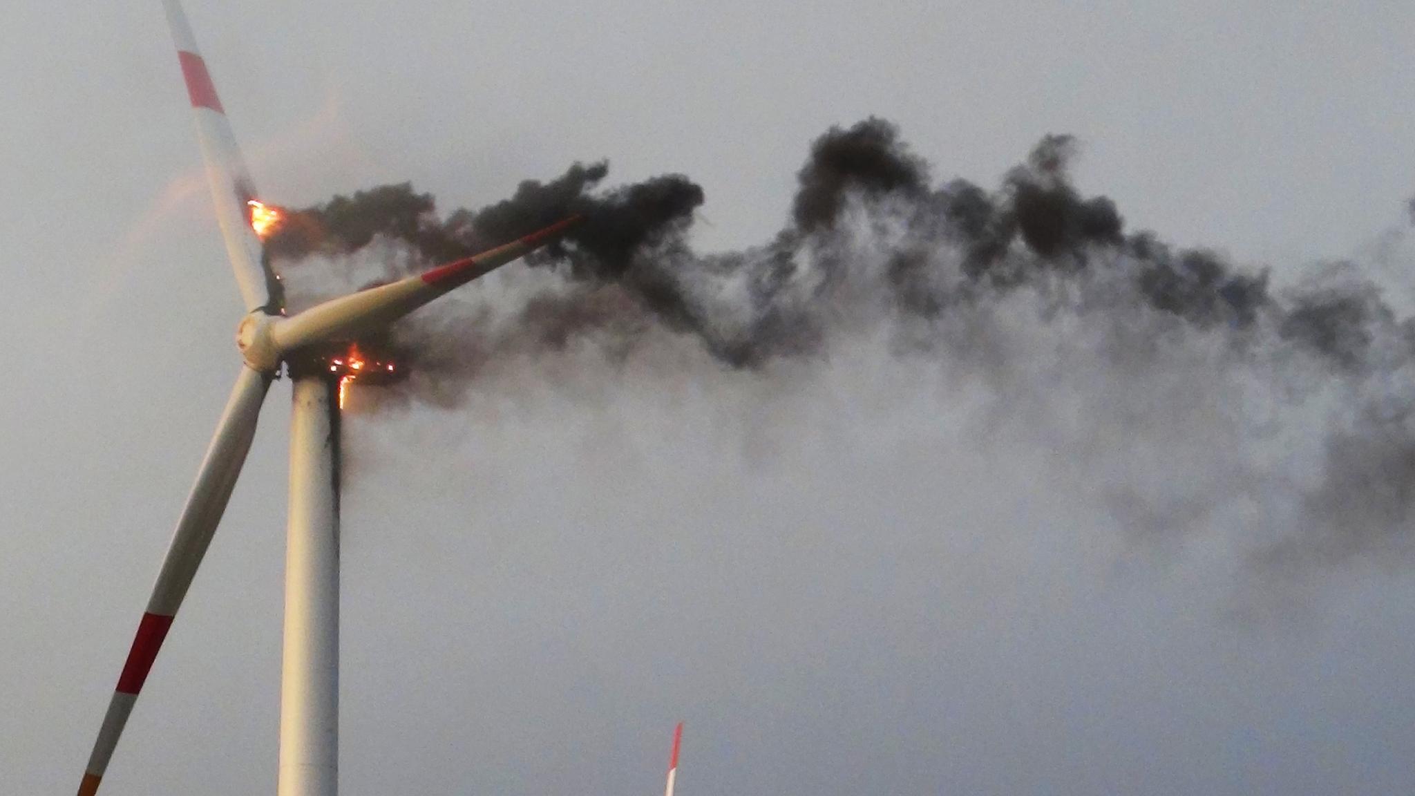 Wind turbine fire risk highlighted by researchers
