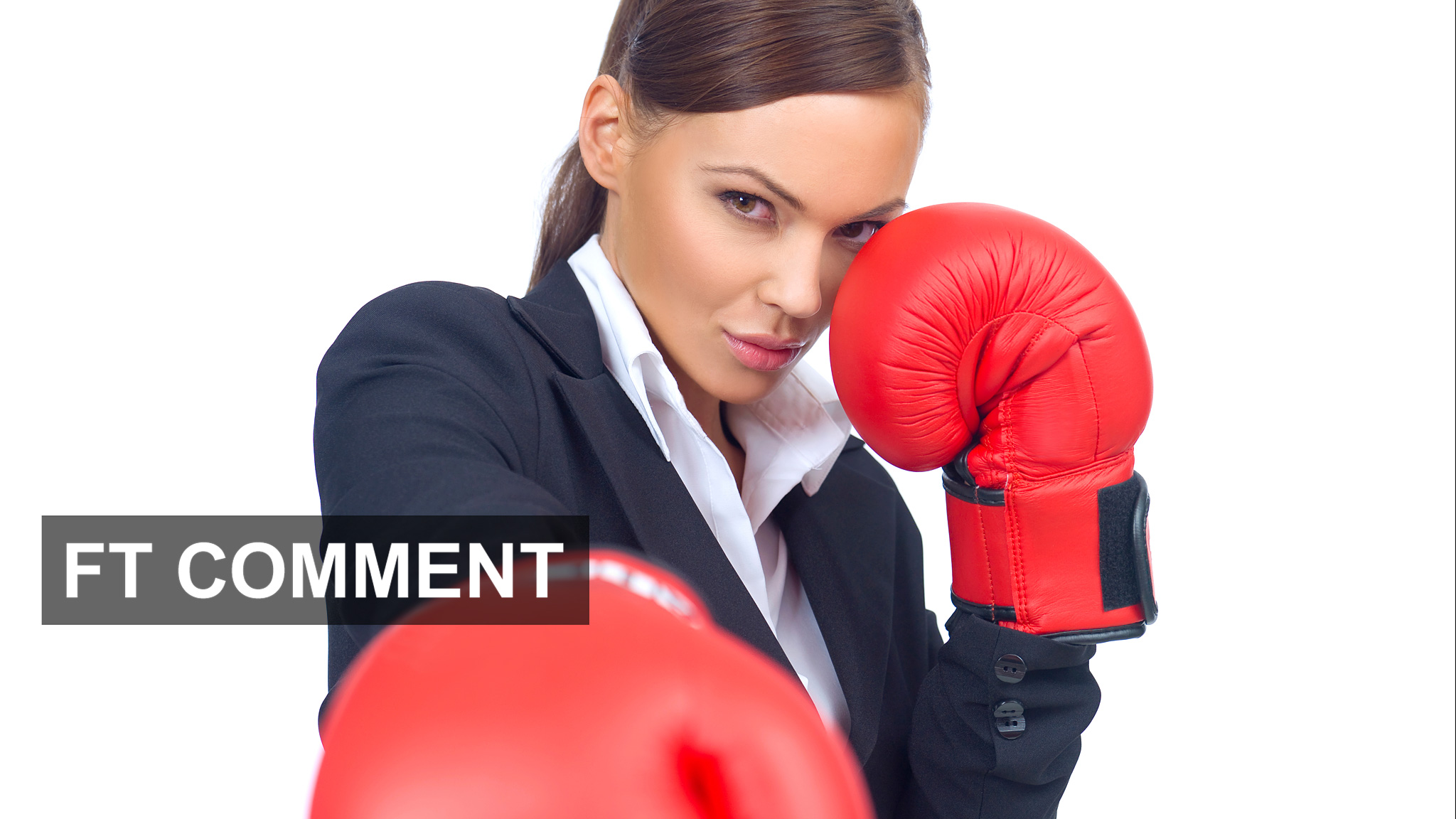 High heels and boxing gloves